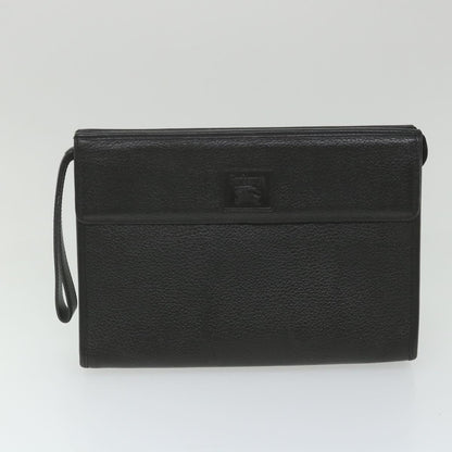 BurberrySs Nova Check Clutch Bag Leather 3Set Black Red Beige Auth ac2312