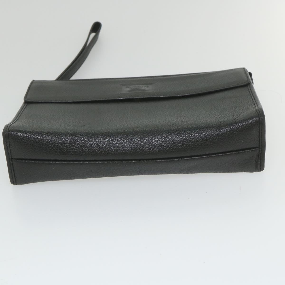 BurberrySs Nova Check Clutch Bag Leather 3Set Black Red Beige Auth ac2312