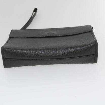 BurberrySs Nova Check Clutch Bag Leather 3Set Black Red Beige Auth ac2312
