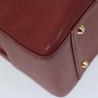 Burberry Shoulder Bag Leather Red Auth ac2696