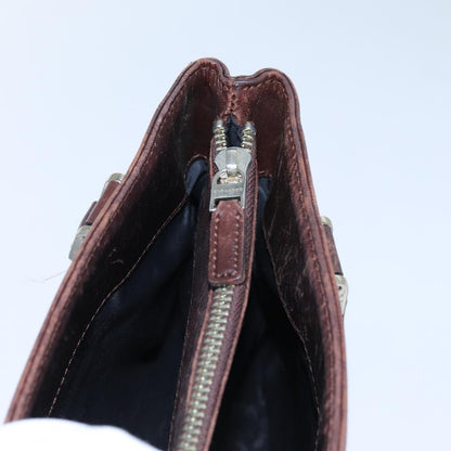 Burberry Nova Check Hand Bag Canvas Beige Auth ac2920
