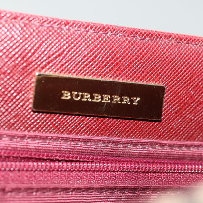 Burberry Nova Check Shoulder Bag Canvas Red Auth ac2926