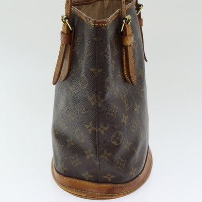 LOUIS VUITTON Monogram Bucket PM Shoulder Bag M42238 LV Auth ac3132