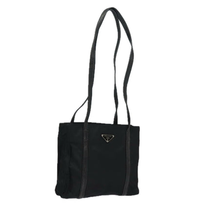 PRADA Shoulder Bag Nylon Black Auth ac3142