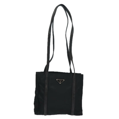 PRADA Shoulder Bag Nylon Black Auth ac3142