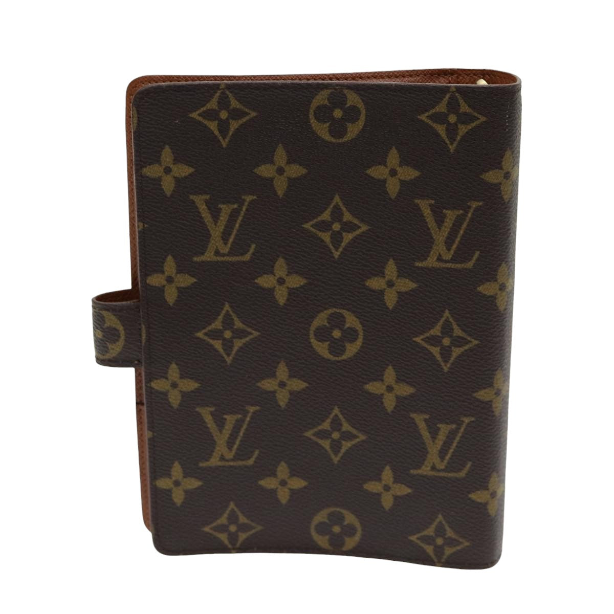 LOUIS VUITTON Monogram Agenda MM Day Planner Cover R20105 LV Auth ac3152