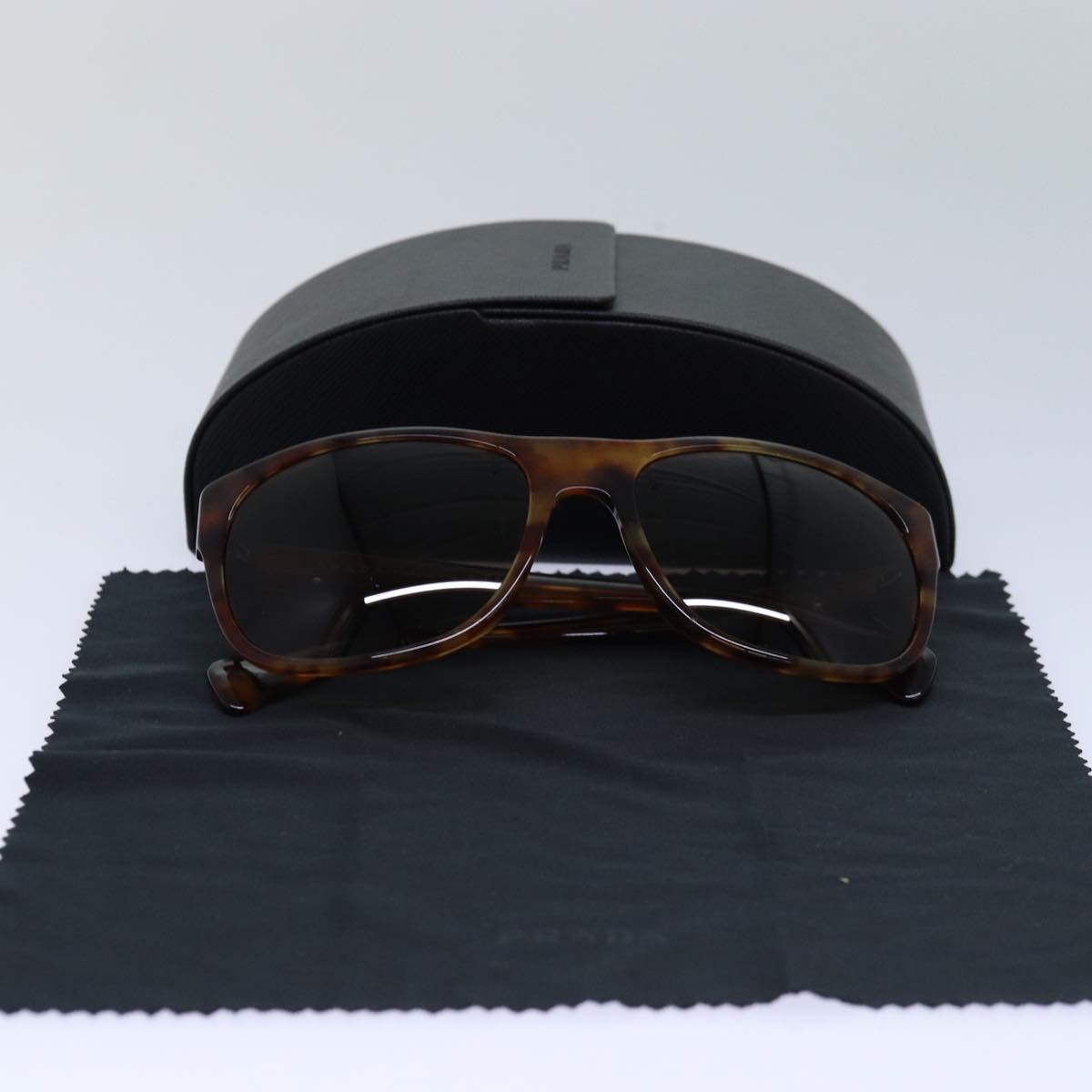 PRADA Sunglasses plastic Brown Auth ac3175