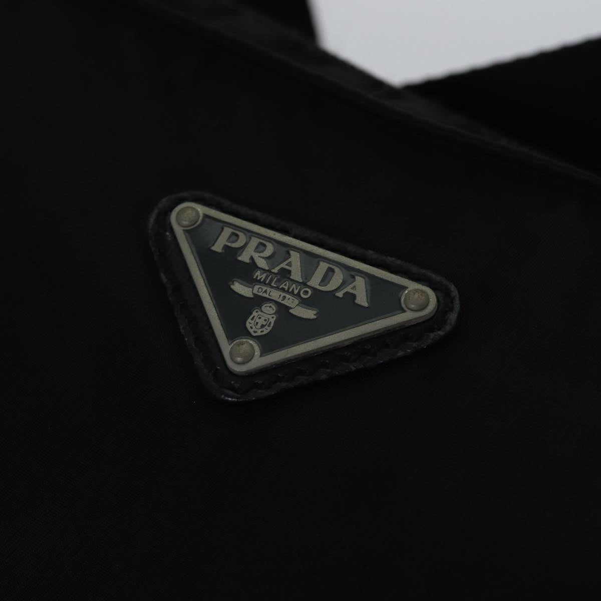 PRADA Shoulder Bag Nylon Black Auth ac3248