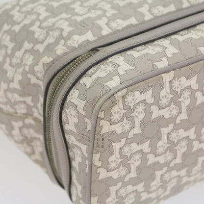 Celine Salky Pattern Shoulder Bag Ai Tominaga PVC Leather Gray  ac919