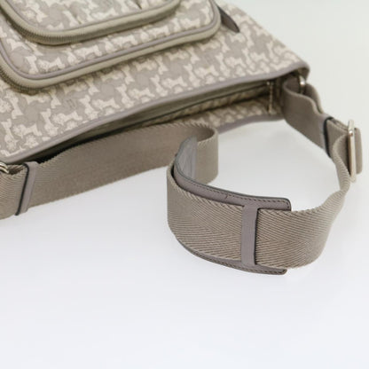 Celine Salky Pattern Shoulder Bag Ai Tominaga PVC Leather Gray  ac919