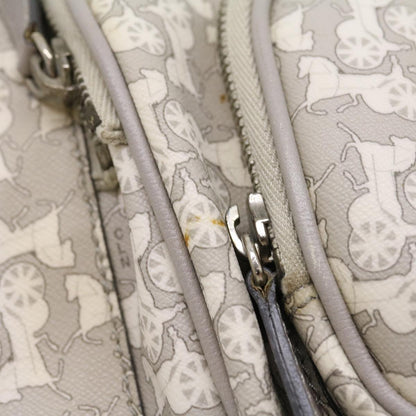 Celine Salky Pattern Shoulder Bag Ai Tominaga PVC Leather Gray  ac919