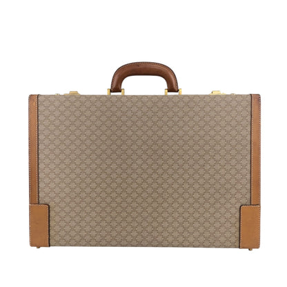 CELINE Macadam Handbag Trunk Case Beige Vintage mp7ck6