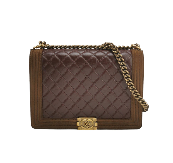 Chanel Leboy bag oil wax leather Burgundy *.*.cm