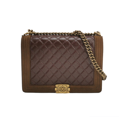 Chanel Leboy bag oil wax leather Burgundy *.*.cm