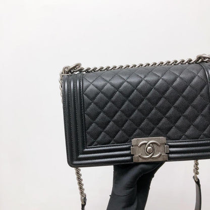 Le Boy Old Medium Caviar Black RHW