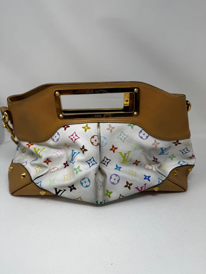LOUIS VUITTON Monogram Multicolor Judy MM White B20-67