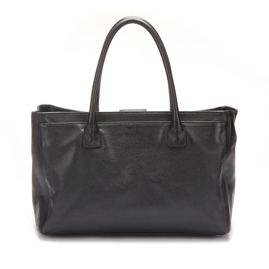 Chanel CC Executive Cerf Tote Leather Tote Bag in Good condition