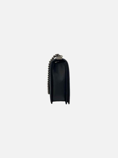 CHANEL Boy Black Quilted Shoulder Bag