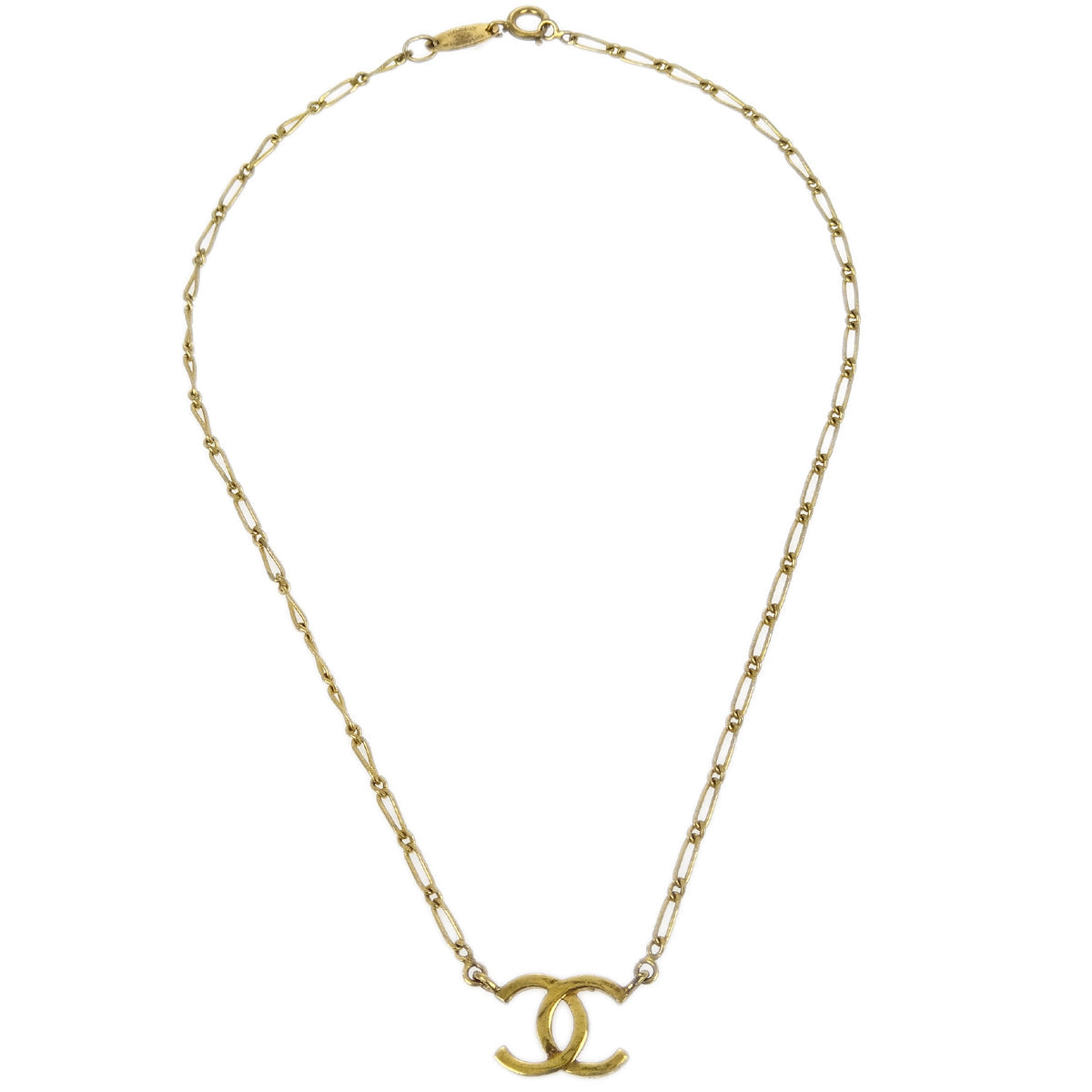 Chanel Bag Chain Pendant Necklace Gold