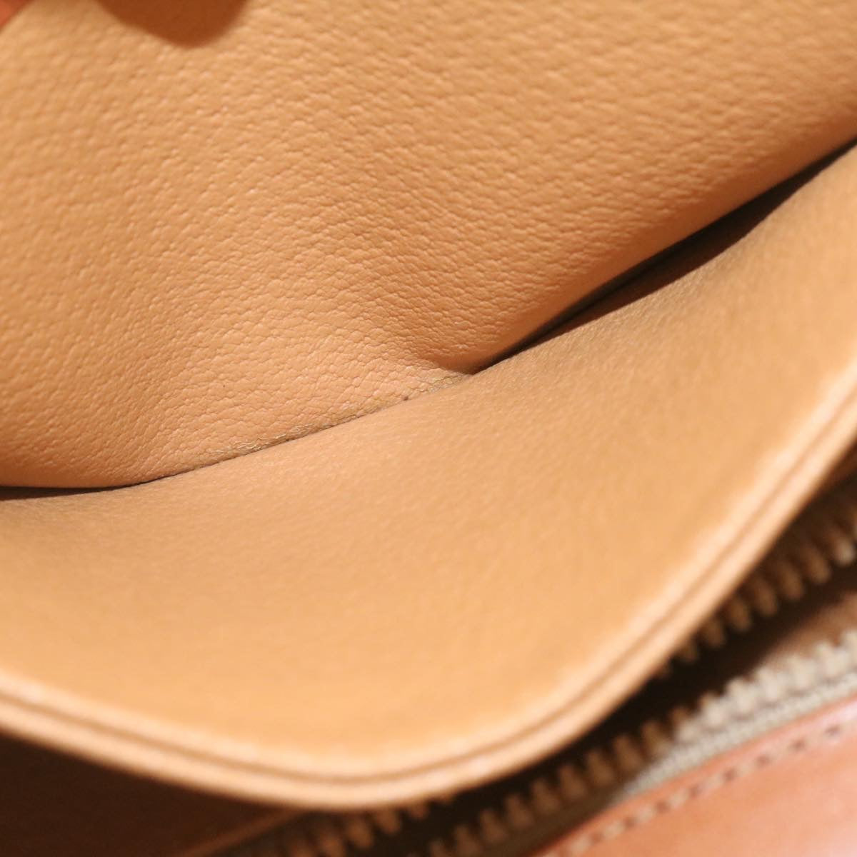 Celine Macadam Canvas Shoulder Bag PVC Leather Brown  ai095