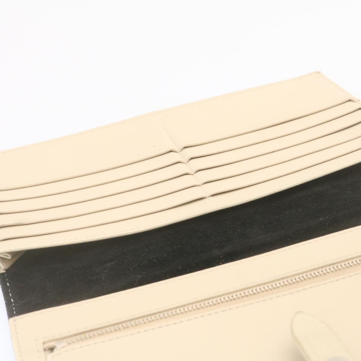 Celine Large Strap Wallet Leather Black  ai152