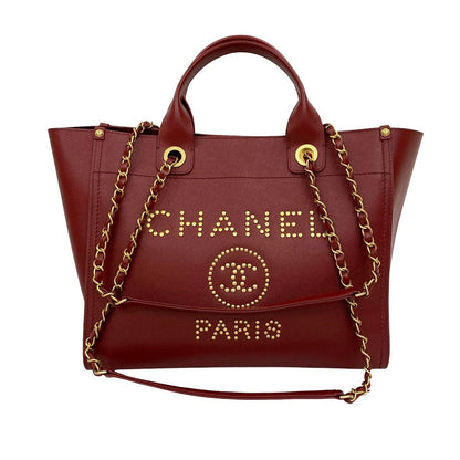 Chanel Deauville Caviar Skin 2way Bag
