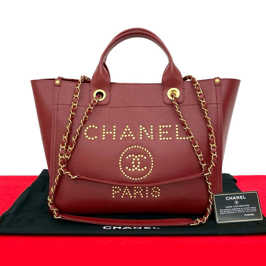 Chanel Deauville Caviar Skin 2way Bag