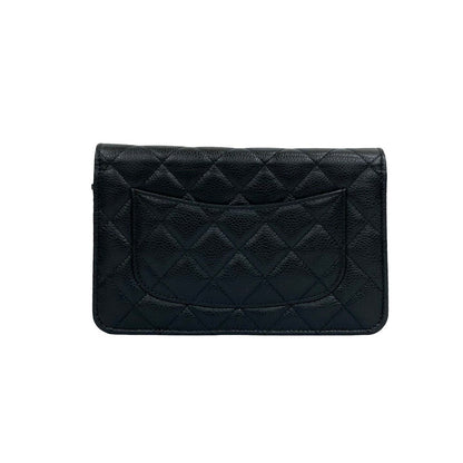 Chanel Matelassé Caviar Skin 2way Wallet on Chain