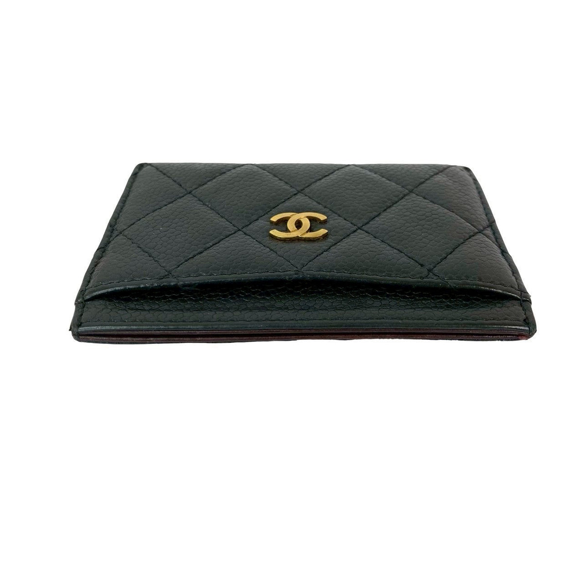 Chanel Matelassé Caviar Leather Card Case