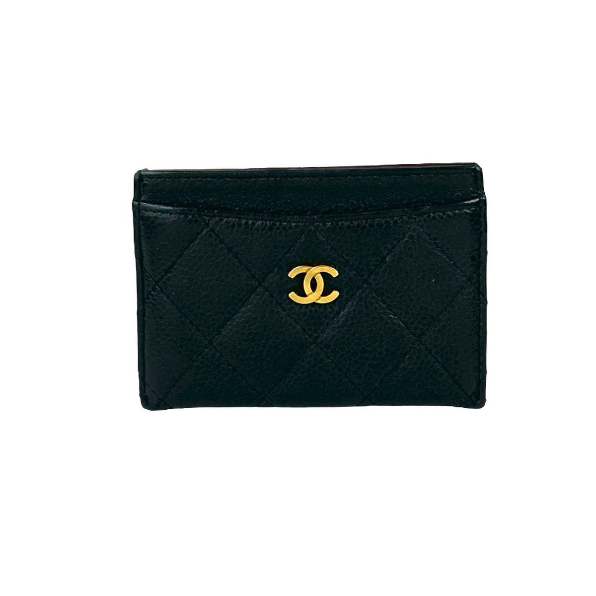Chanel Matelassé Caviar Leather Card Case