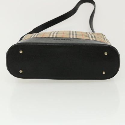 Burberry Nova Check Shoulder Bag Beige Auth am3155