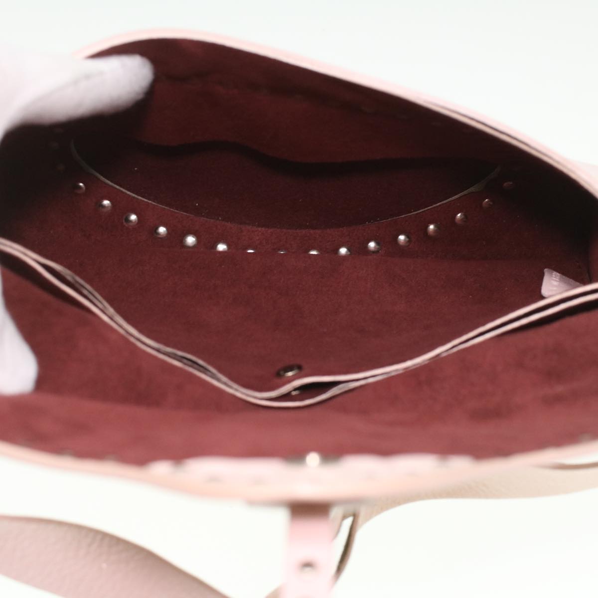 Celine Studs Shoulder Bag Leather Pink CE00/23  am3799