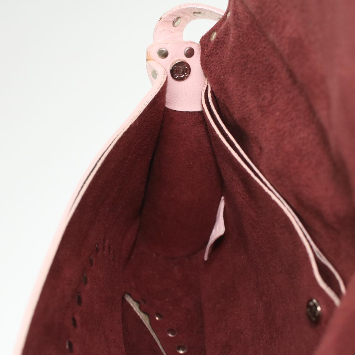 Celine Studs Shoulder Bag Leather Pink CE00/23  am3799