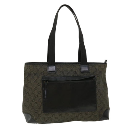 GUCCI GG Canvas Tote Bag Black 34339  am3809