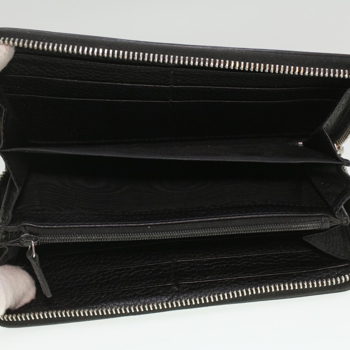 GUCCI Long Wallet Leather Black 473928  am3822