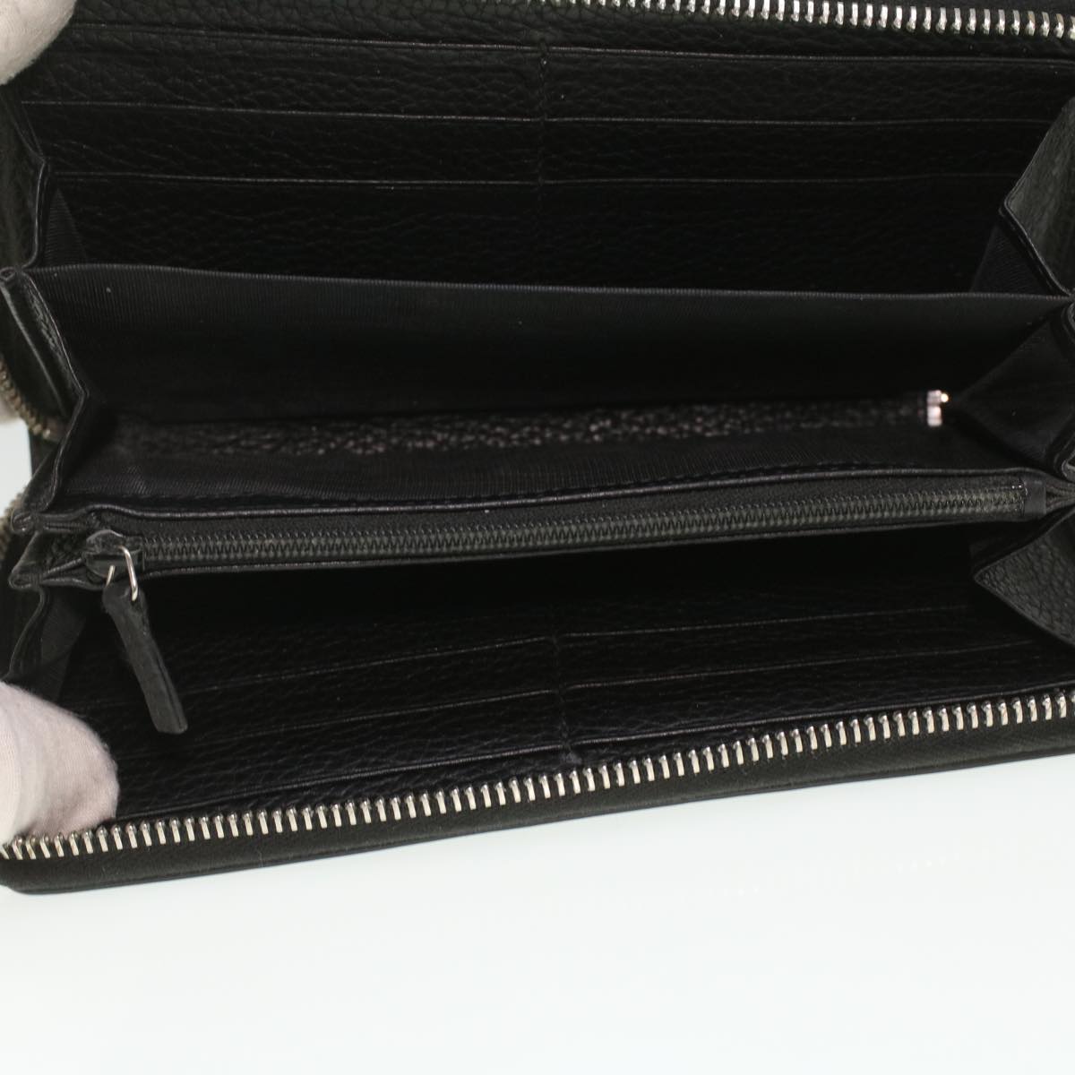 GUCCI Long Wallet Leather Black 473928  am3822