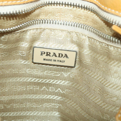 Prada Shoulder Bag Leather Brown  am3914