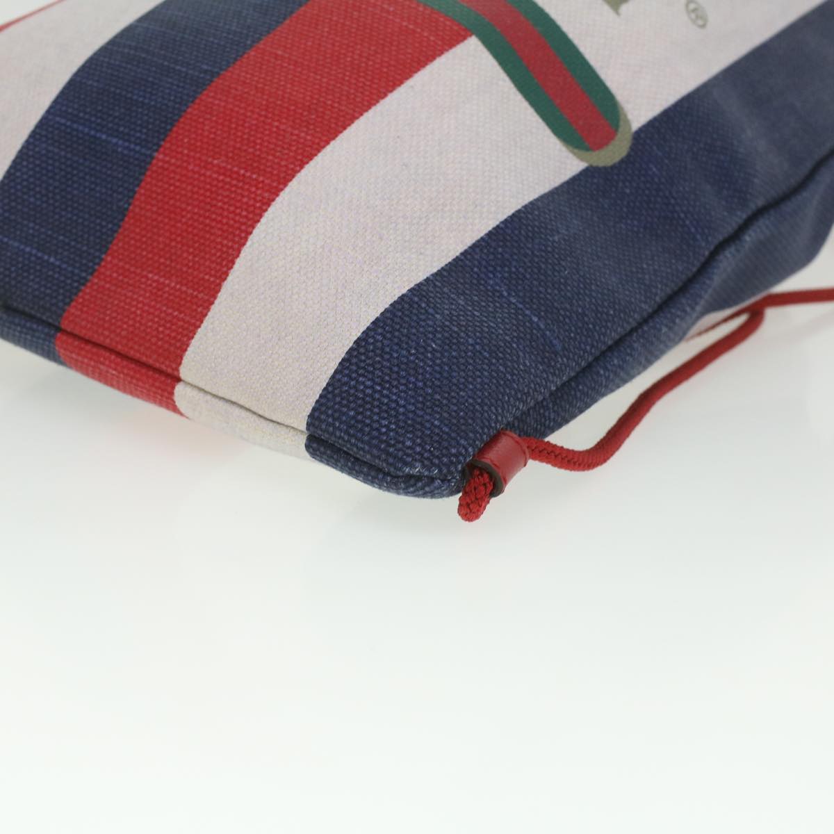 GUCCI Web Sherry Line Backpack Canvas Tricolor Red Blue Green 473872  am3970