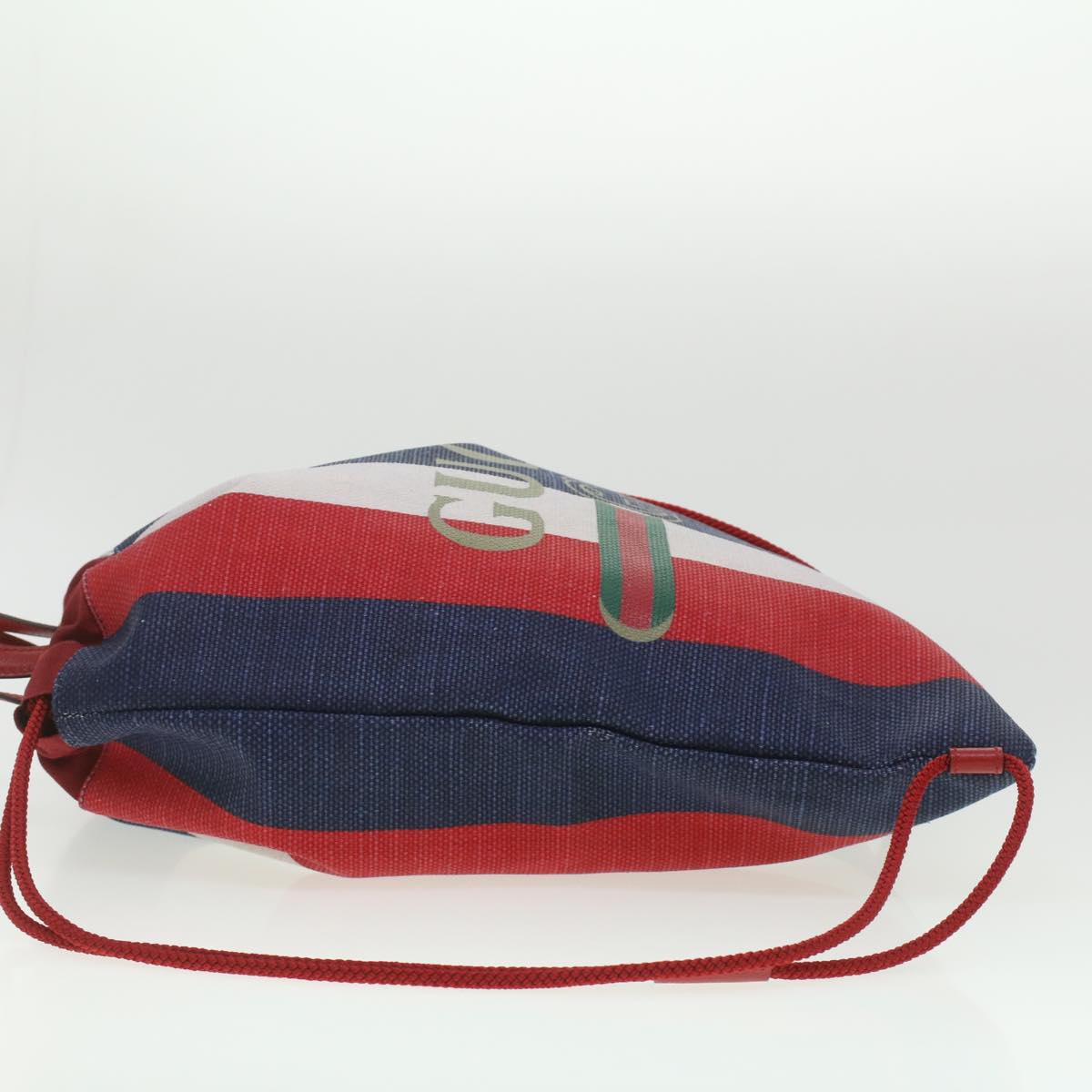 GUCCI Web Sherry Line Backpack Canvas Tricolor Red Blue Green 473872  am3970