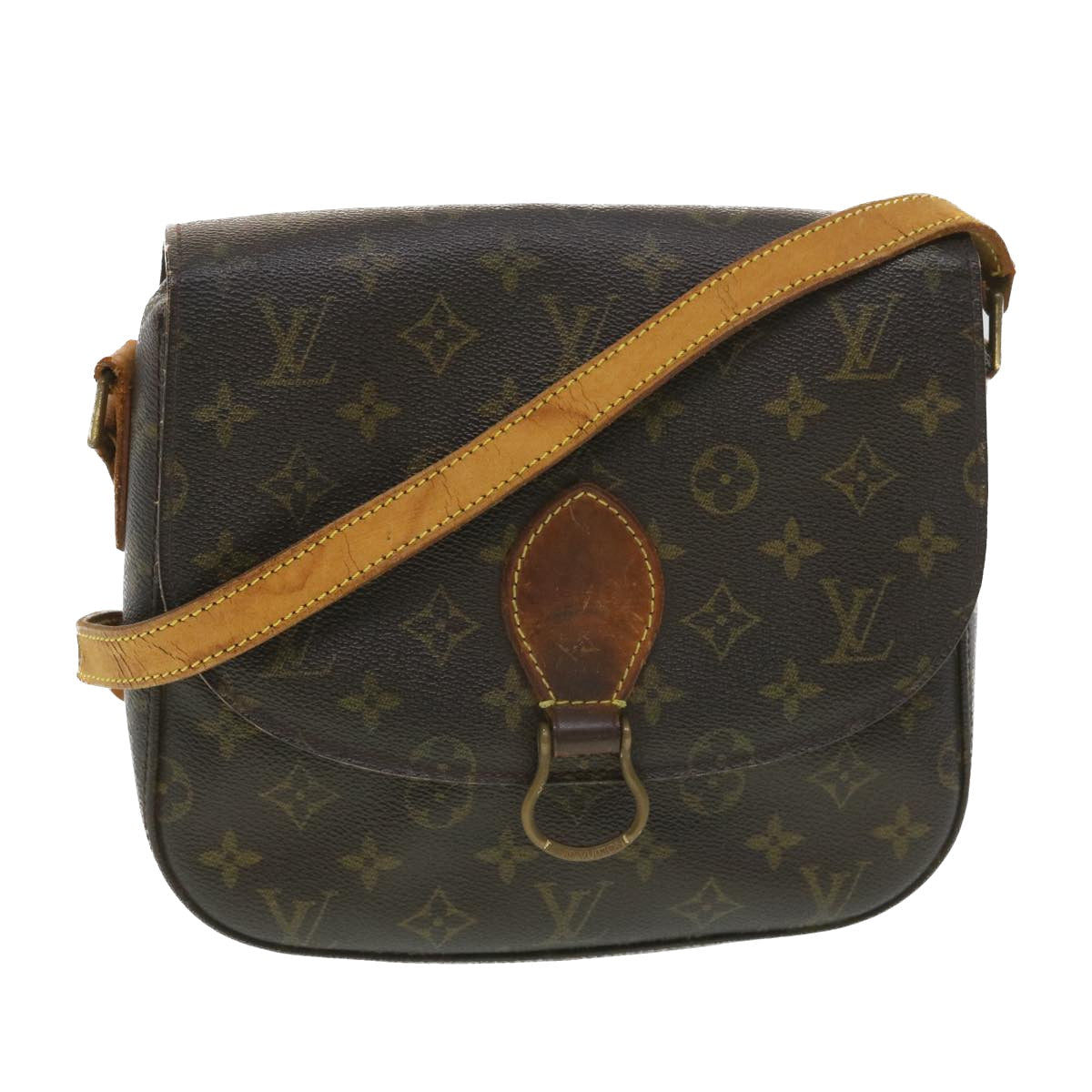 LOUIS VUITTON Monogram Saint Cloud GM Shoulder Bag M51242 LV am4035