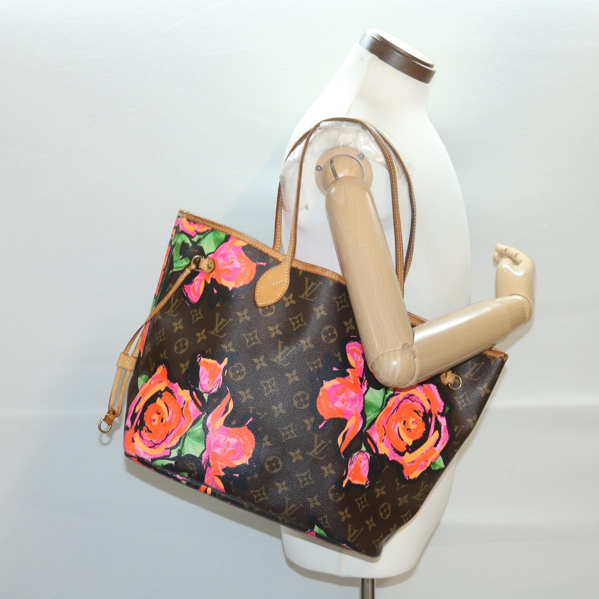 LOUIS VUITTON Monogram Rose Neverfull MM Tote Bag M48613 LV am4043