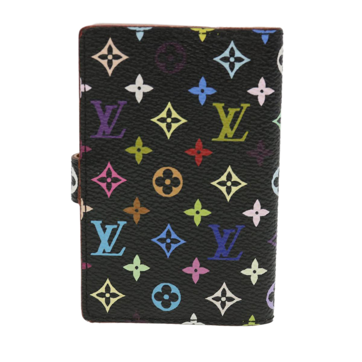 LOUIS VUITTON Multicolor Carnet de Val Mini Agenda Black M92652 LV am4066
