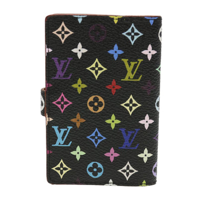 LOUIS VUITTON Multicolor Carnet de Val Mini Agenda Black M92652 LV am4066
