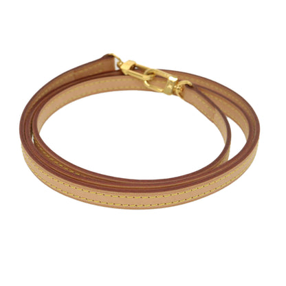 LOUIS VUITTON Shoulder Strap Leather 46.1"" Beige LV am4102