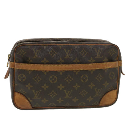 LOUIS VUITTON Monogram Compiegne 28 Clutch Bag M51845 LV am4107