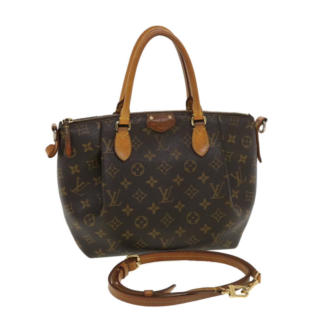 LOUIS VUITTON Monogram Turenne PM Hand Bag 2way LV am4108