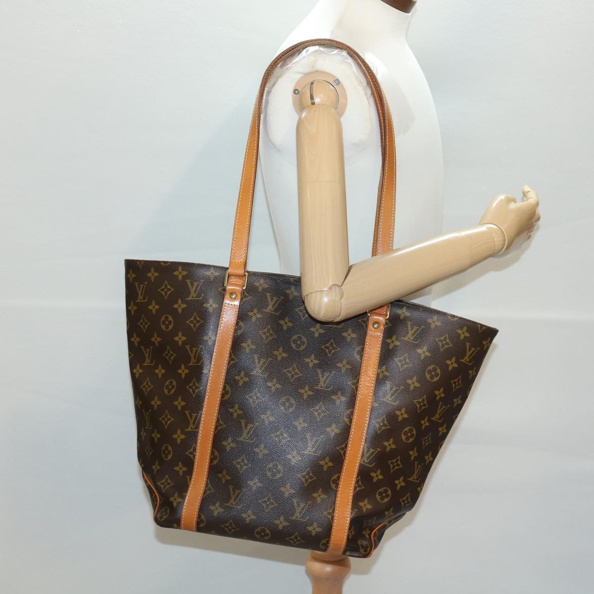 LOUIS VUITTON Monogram Sac Shopping Tote Bag M51108 LV am4111