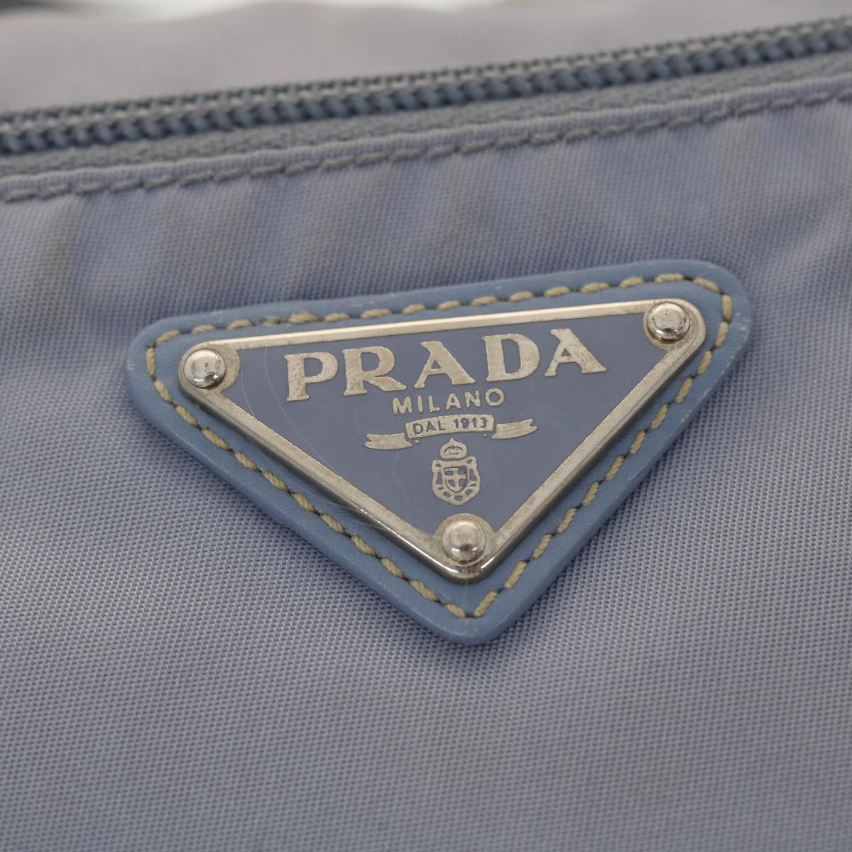 Prada Shoulder Bag Nylon Light Blue  am4160