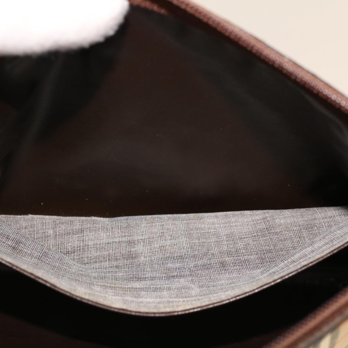 BurberrySs Nova Check Clutch Bag Nylon Beige Auth am4307