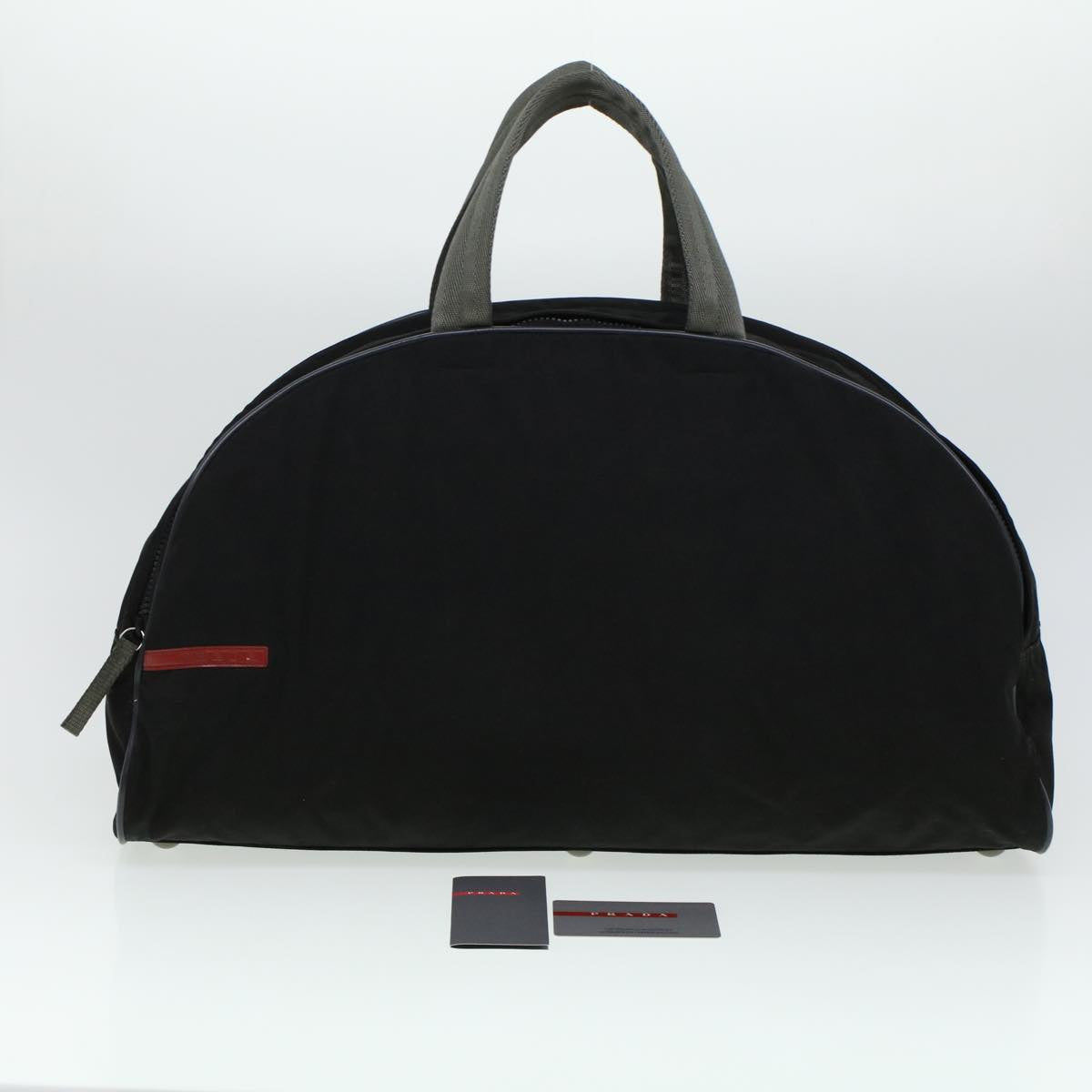 Prada Boston Bag Nylon Black  am4338